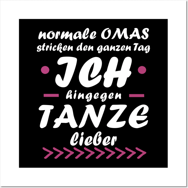 Tanzen Oma Paar Hochzeitstag Geschenkidee Wall Art by FindYourFavouriteDesign